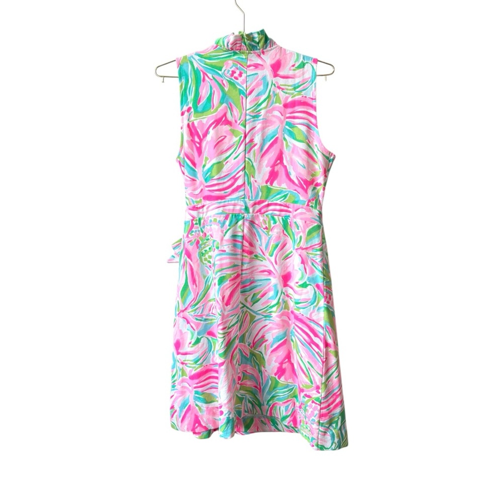 Lilly Pulitzer Romee Wrap Ruffle Dress Multi Croc My World Summer Preppy Small‎ - Picture 8 of 10